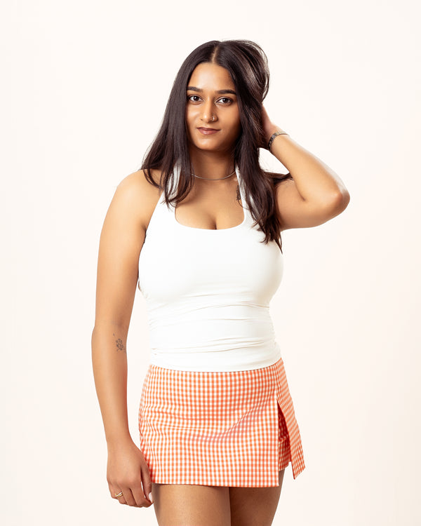 Scoop Neck Ruched Tank